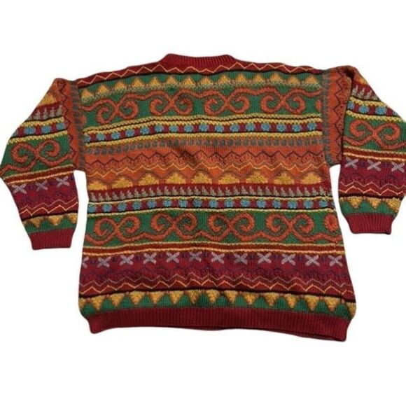 Pavo Real Multicolor Knit Sweater - 100% Cotton - Picture 2 of 5